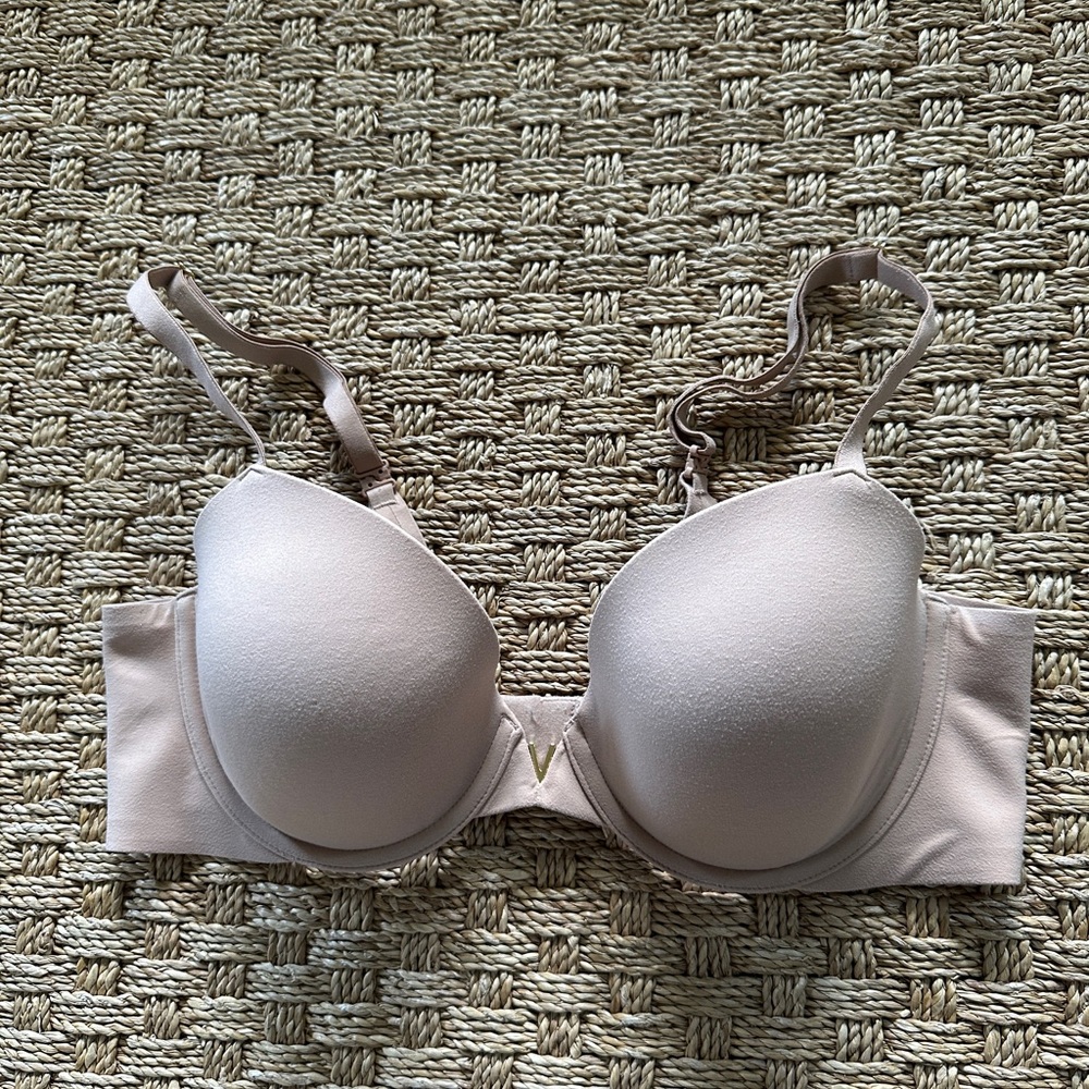 Victoria's Secret 36C Lined Demi Nude Tan Bra